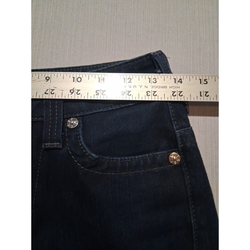 True Religion Jeans Farrah Flare Cut Stretchy Womens Size 27x32 Black - Picture 3 of 6